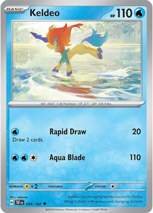 Keldeo [044/162] - (Temporal Forces) Reverse Holofoil