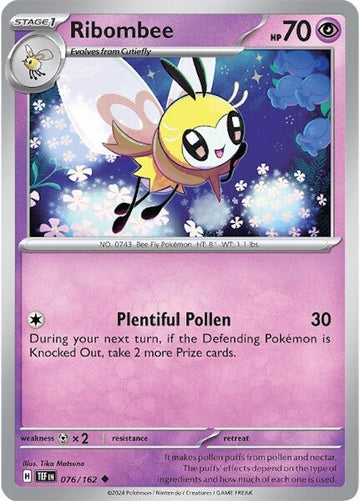 Ribombee [076/162] - (Temporal Forces) Reverse Holofoil