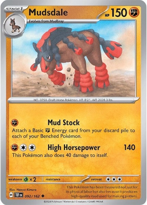 Mudsdale [092/162] - (Temporal Forces) Reverse Holofoil