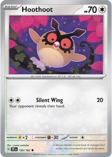 Hoothoot [126/162] - (Temporal Forces) Reverse Holofoil