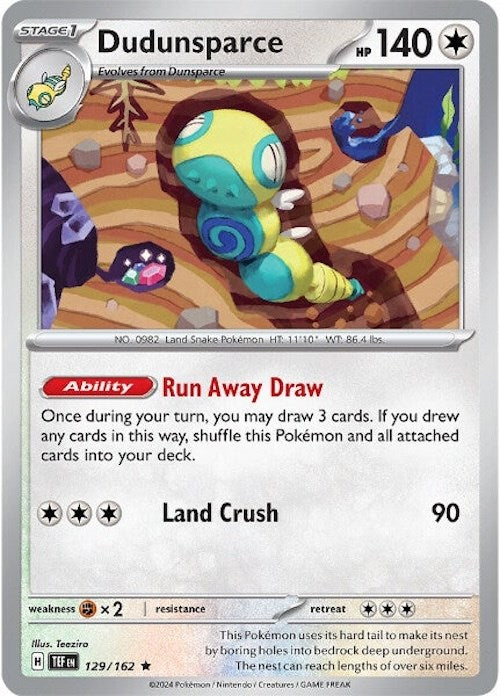 Dudunsparce [129/162] - (Temporal Forces) Holofoil