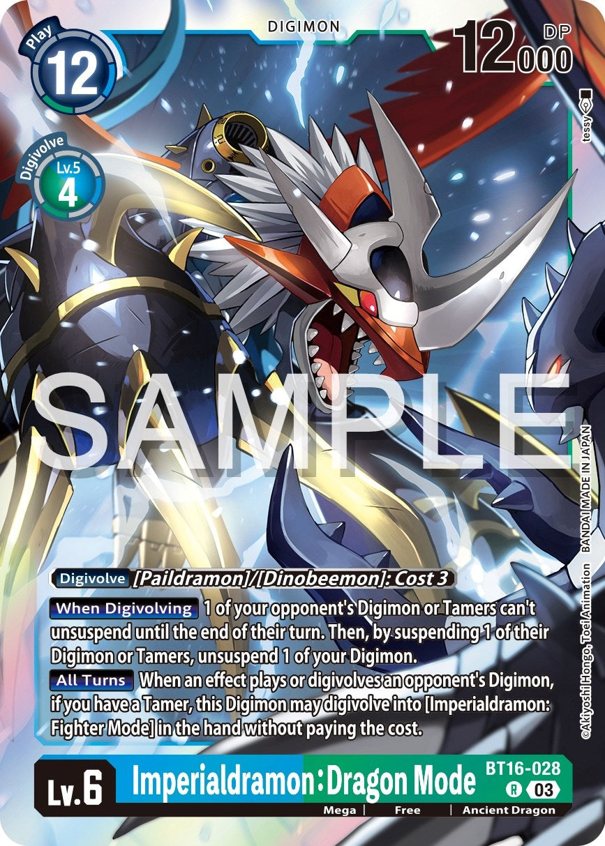 Imperialdramon: Dragon Mode [BT16-028-R] [Beginning Observer] Foil