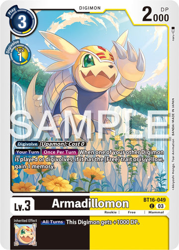 Armadillomon [BT16-049-C] [Beginning Observer] Normal