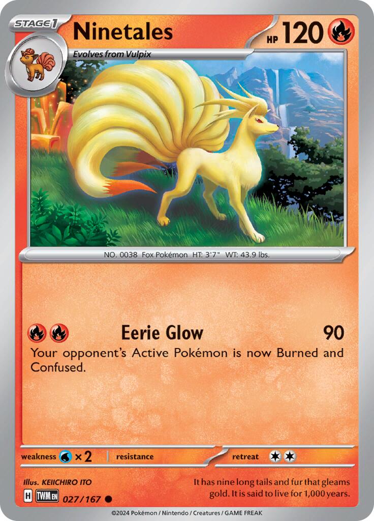 Ninetales [27/167] - (Twilight Masquerade) Reverse Holofoil