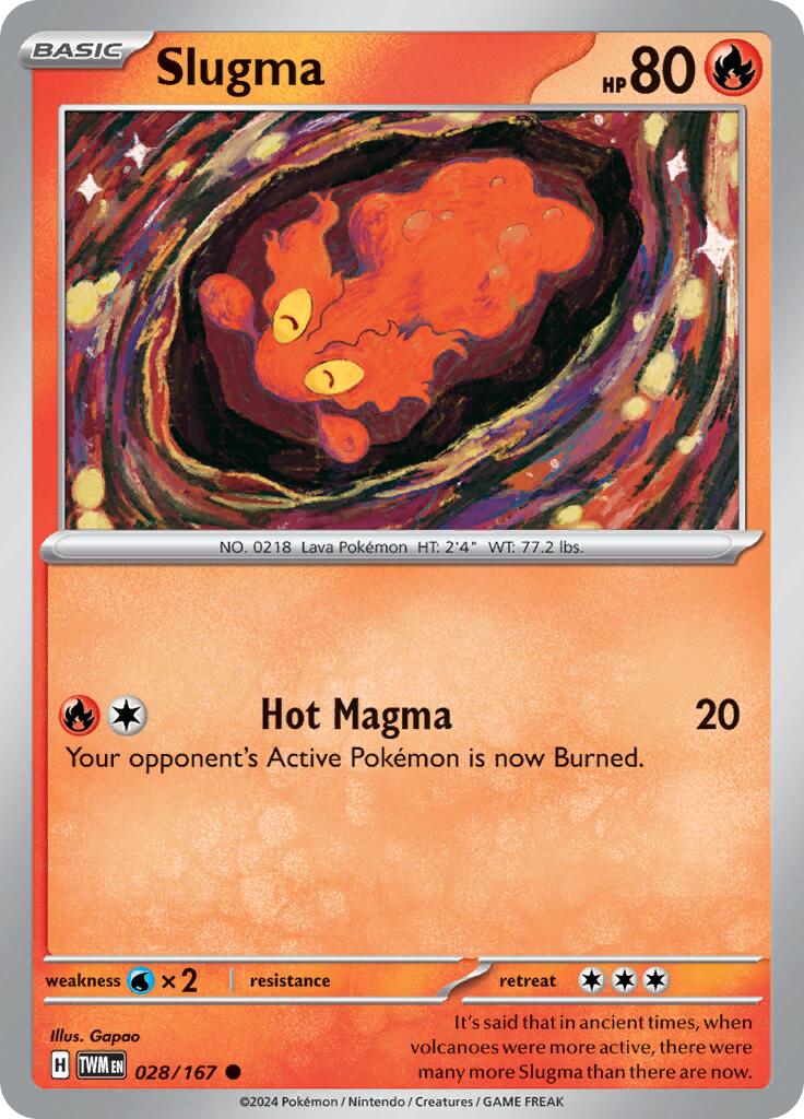 Slugma [028/167] - (Twilight Masquerade) Reverse Holofoil