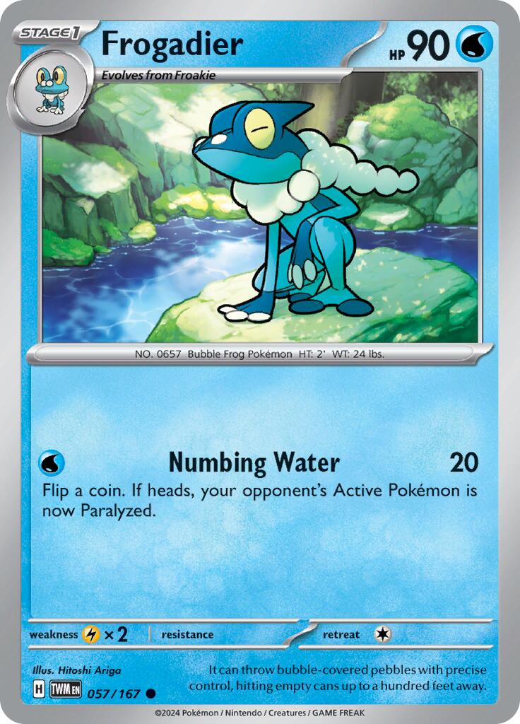 Frogadier [57/167] - (Twilight Masquerade) Reverse Holofoil