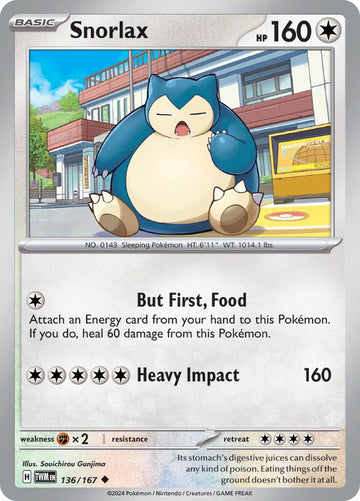 Snorlax [136/167] - (Twilight Masquerade) Reverse Holofoil