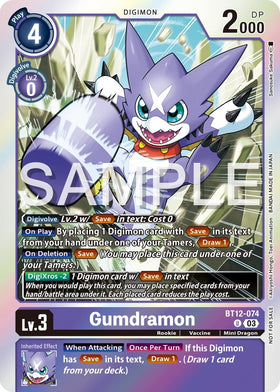 Gumdramon - BT12-074 (Official Tournament Vol.13 Winner Pack) [BT12-074 U] [Across Time] Foil
