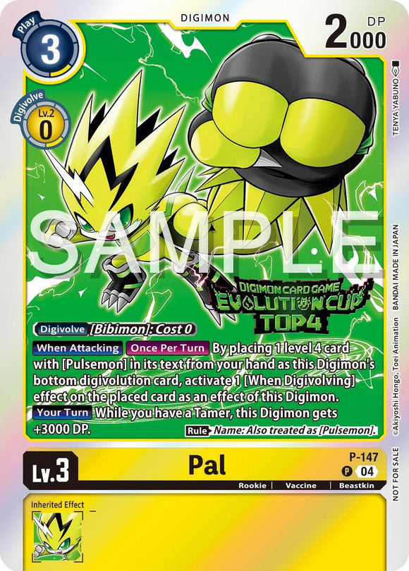 Pal - P-147 (2024 Evolution Cup Top 4) [P-147 P] [Digimon Promotion Cards] Foil