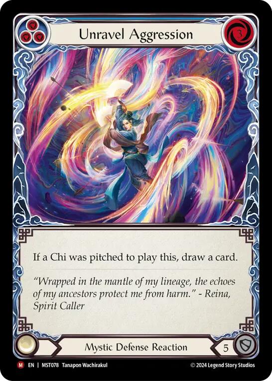 Unravel Aggression [MST078] (Part the Mistveil) Rainbow Foil