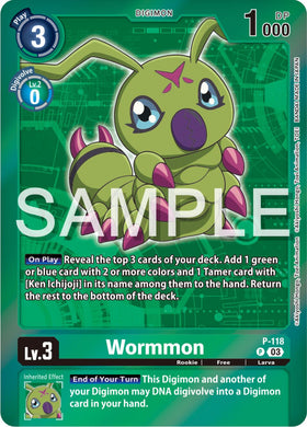 Wormmon - P-118 (Digimon Adventure Box 2024) [P-118 P] [Digimon Promotion Cards] Foil