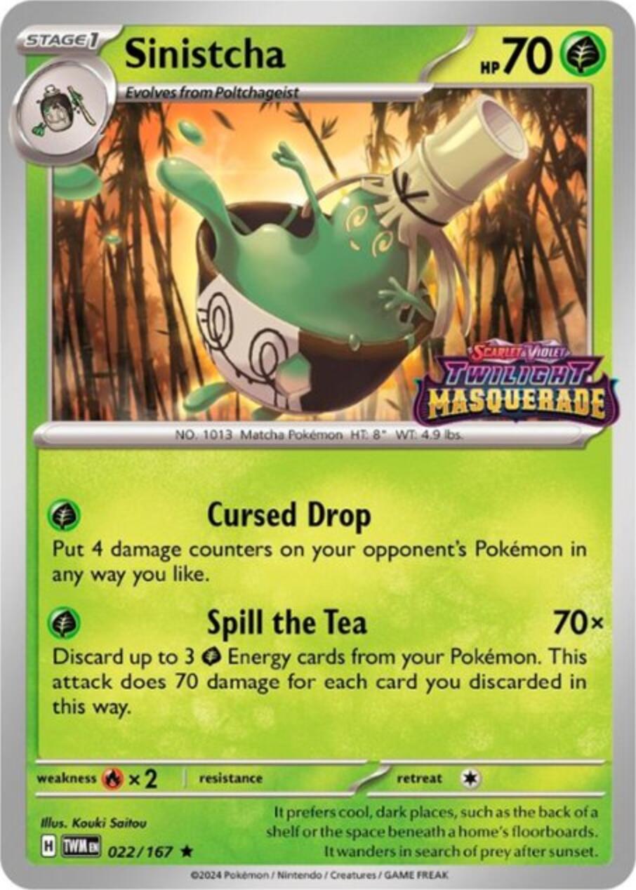 Sinistcha - 022/167 (Prerelease) [022/167] [Scarlet & Violet Promo Cards] Holofoil