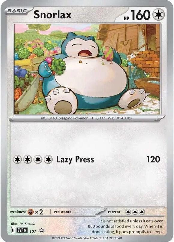 Snorlax - 122 [122] [Scarlet & Violet Promo Cards] Holofoil