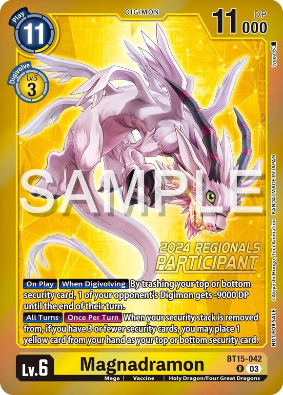 Magnadramon (2024 Regionals Participant) [BT15-042 R] [Exceed Apocalypse] Foil