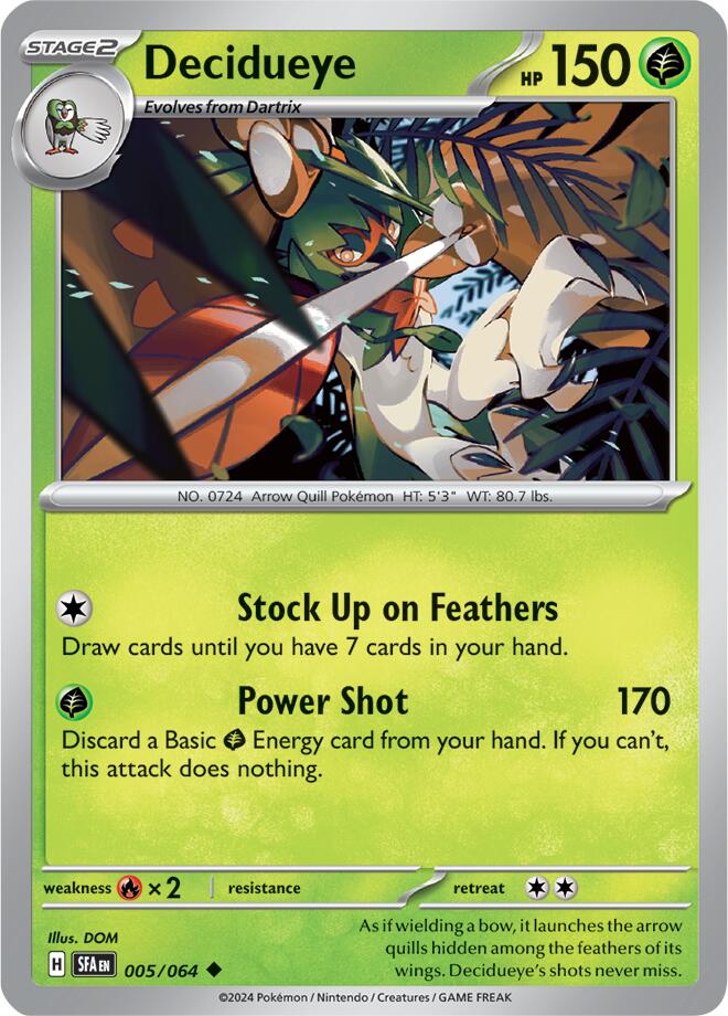 Decidueye [005/064] - (Shrouded Fable)