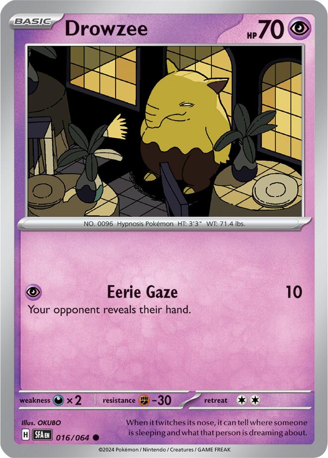 Drowzee [016/064] - (Shrouded Fable)