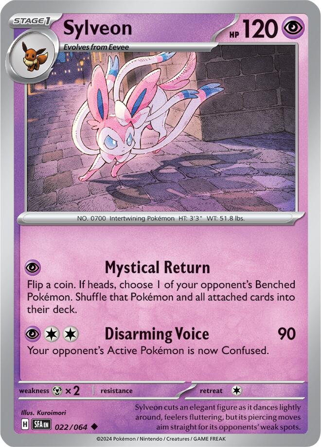 Sylveon [022/064] - (Shrouded Fable) Reverse Holofoil