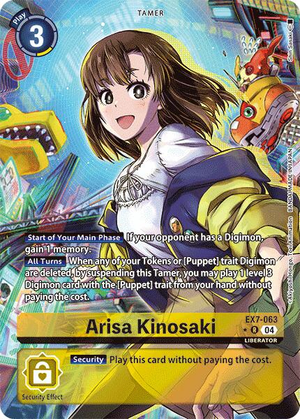 Arisa Kinosaki (Alternate Art) [EX7-063 R] [Digimon LIBERATOR] Foil