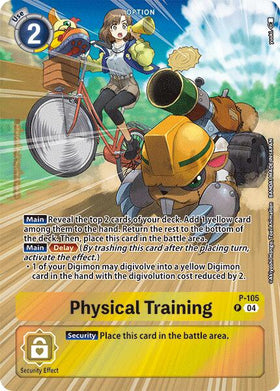 Physical Training (Starter Deck 19 Exclusive) [P-105 P] [Digimon Promotion Cards] Foil