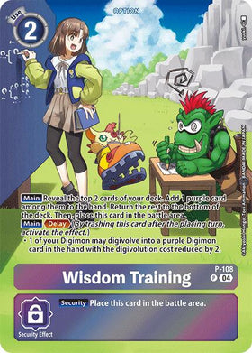 Wisdom Training (Starter Deck 19 Exclusive) [P-108 P] [Digimon Promotion Cards] Foil