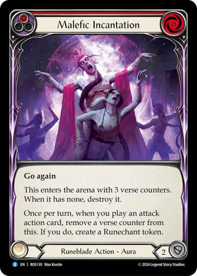 Malefic Incantation (Red) [ROS130] [Rosetta] Rainbow Foil