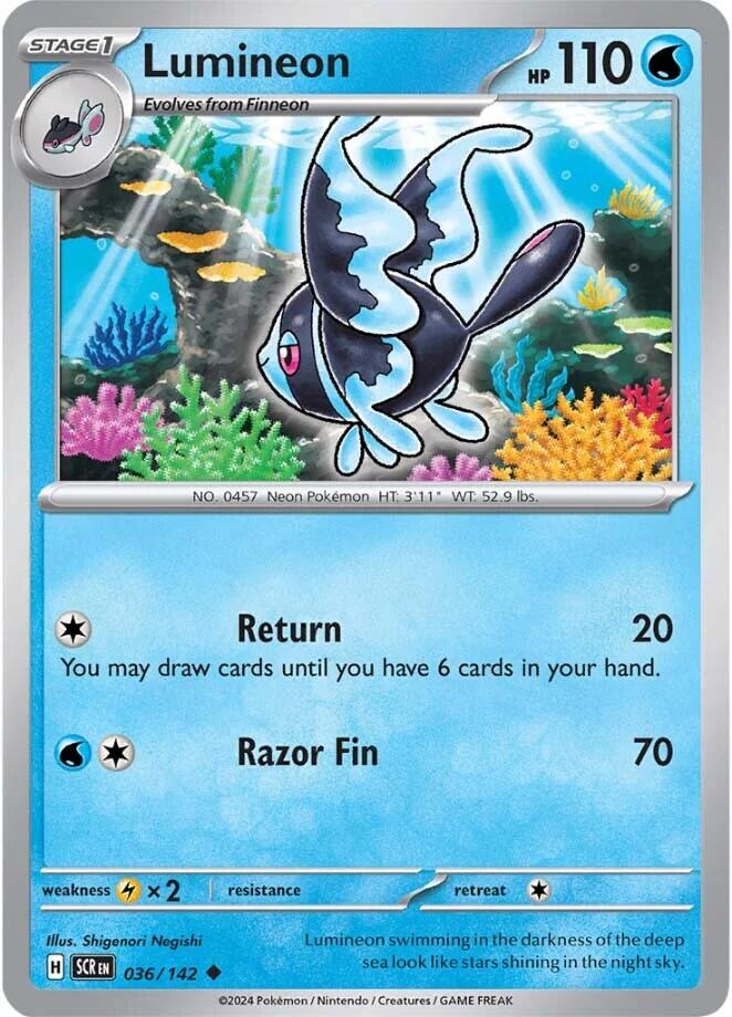 Lumineon [036/142] - (Stellar Crown) Reverse Holofoil