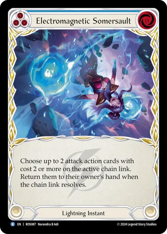 Electromagnetic Somersault (Blue) [ROS087] [Rosetta] Rainbow Foil