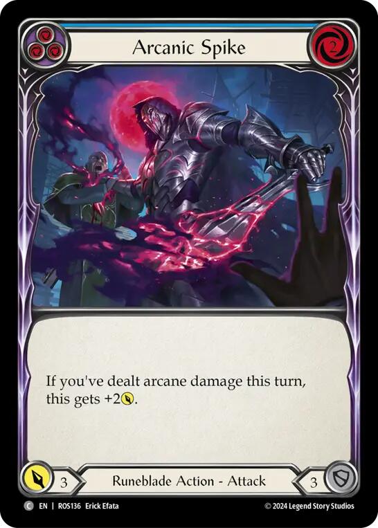 Arcanic Spike (Blue) [ROS136] [Rosetta] Rainbow Foil