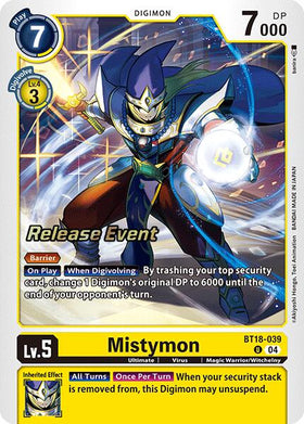 Mistymon [BT18-039 U] [Release Special Booster 2.0 Celebration Event Cards] Foil