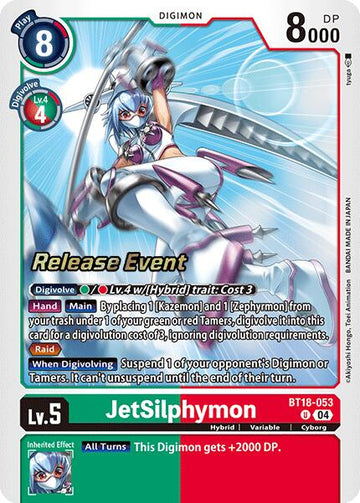 JetSilphymon [BT18-053 U] [Release Special Booster 2.0 Celebration Event Cards] Foil