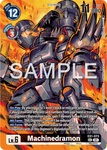 Machinedramon (Release Special Booster Ver.2.0 Celebration Event) [EX1-073 SEC] [Release Special Booster 2.0 Celebration Event Cards]