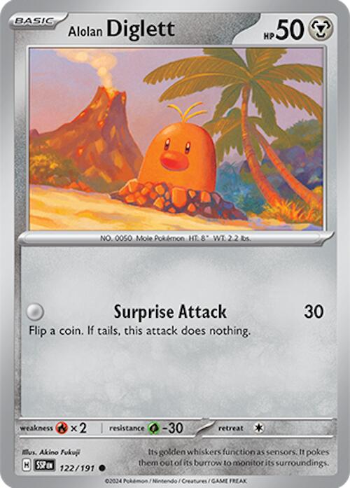 Alolan Diglett [122/191] - (Surging Sparks) Reverse Holofoil