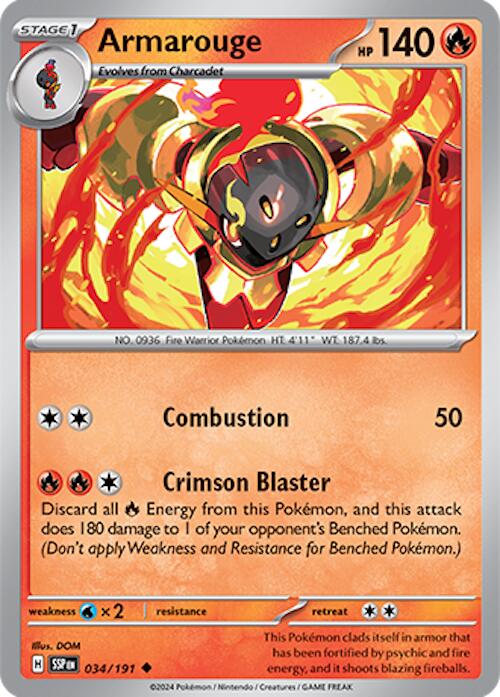 Armarouge [034/191] - (Surging Sparks) Reverse Holofoil