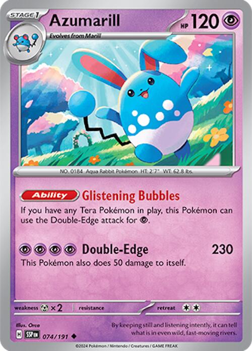 Azumarill [074/191] - (Surging Sparks) Reverse Holofoil