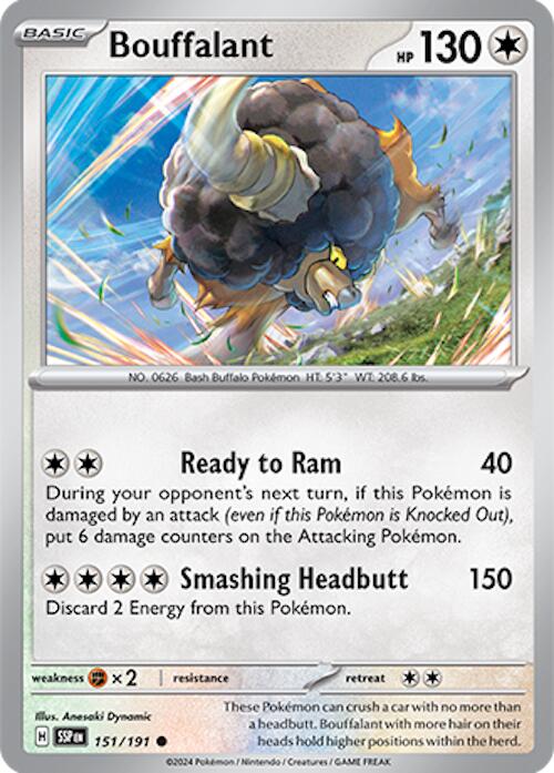 Bouffalant [151/191] - (Surging Sparks) Reverse Holofoil