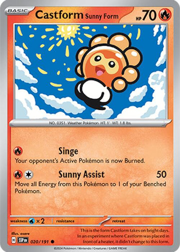 Castform Sunny Form [020/191] - (Surging Sparks)