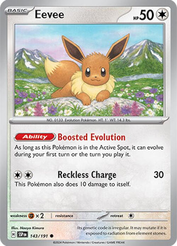 Eevee [143/191] - (Surging Sparks) Reverse Holofoil