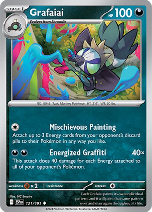 Grafaiai [121/191] - (Surging Sparks) Reverse Holofoil