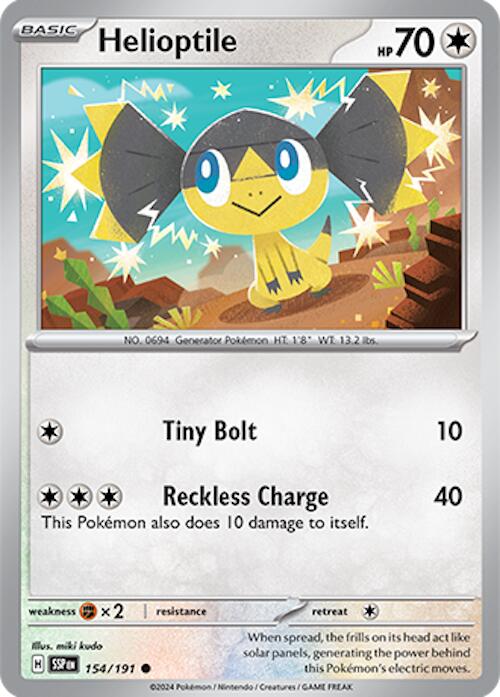Helioptile [154/191] - (Surging Sparks) Reverse Holofoil
