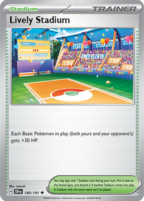Lively Stadium [180/191] - (Surging Sparks) Reverse Holofoil