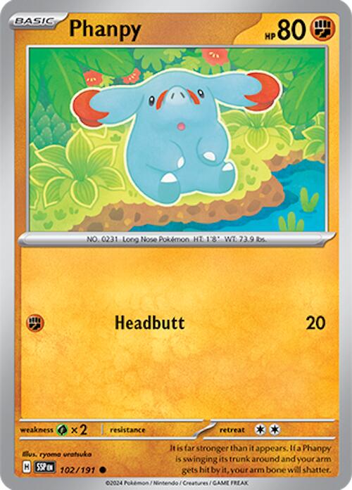 Phanpy [102/191] - (Surging Sparks) Reverse Holofoil