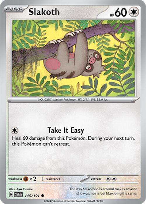 Slakoth [145/191] - (Surging Sparks) Reverse Holofoil