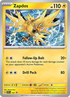 Zapdos - 157 [157] [Scarlet & Violet Promo Cards] Holofoil