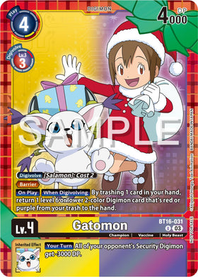 Gatomon (Winter Holiday Event 2024) [BT16-031 U] [Beginning Observer] Foil