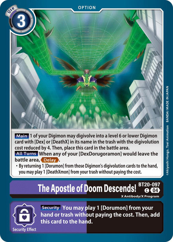 The Apostle of Doom Descends! [BT20-097 C] [Release Special Booster 2.5]