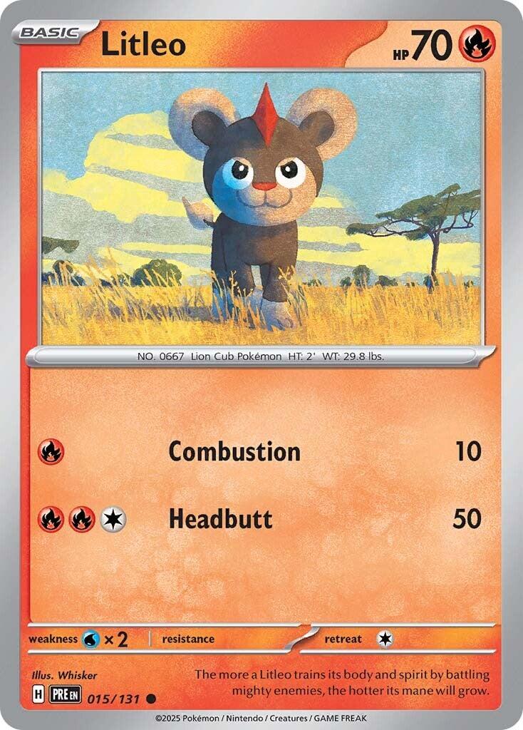 Litleo [015/131] [Prismatic Evolutions] Reverse Holofoil