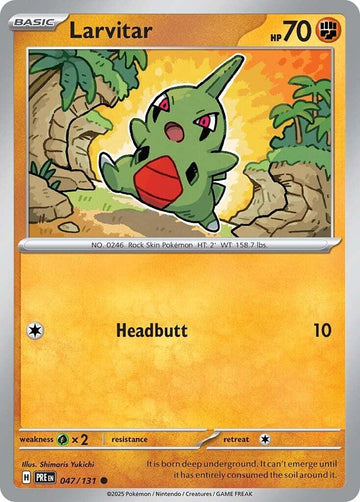 Larvitar [047/131] [Prismatic Evolutions] Reverse Holofoil