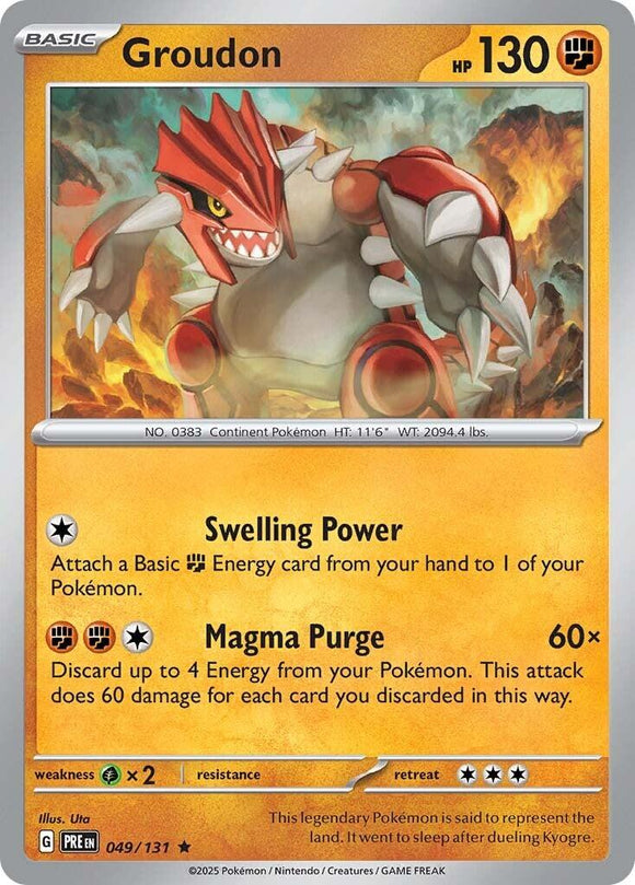 Groudon [049/131] [Prismatic Evolutions] Reverse Holofoil