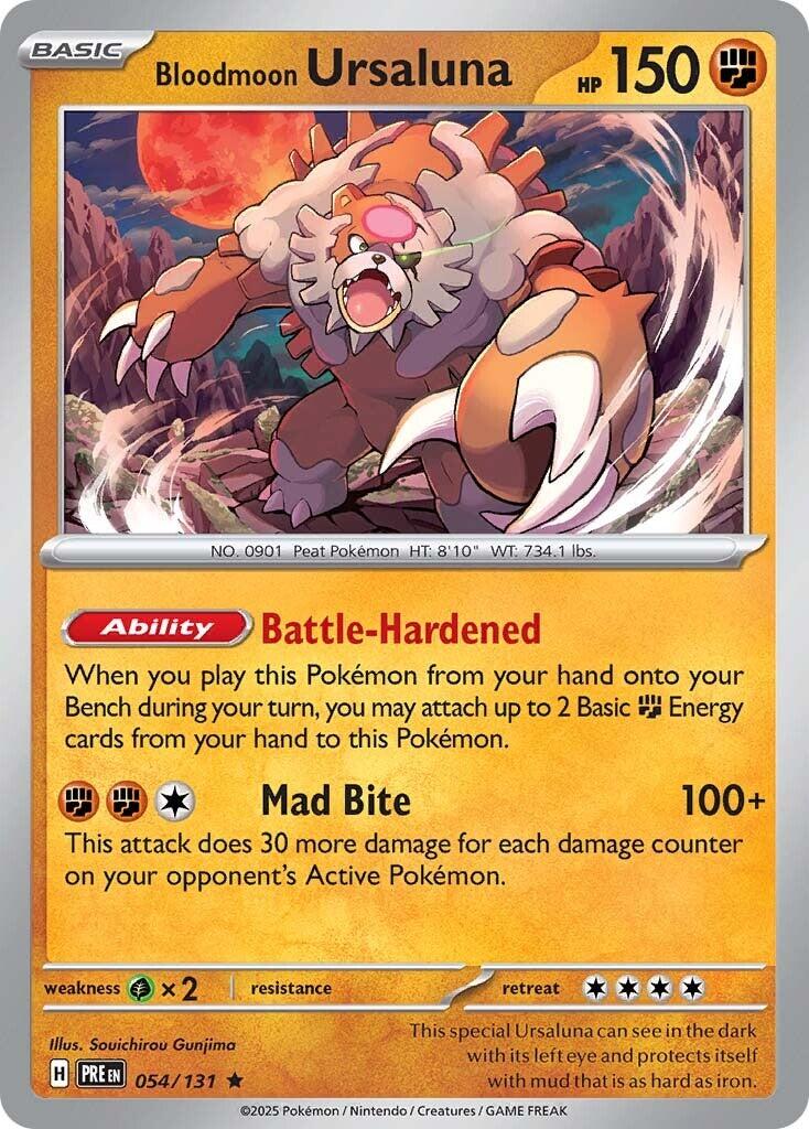 Bloodmoon Ursaluna [054/131] [Prismatic Evolutions] Reverse Holofoil