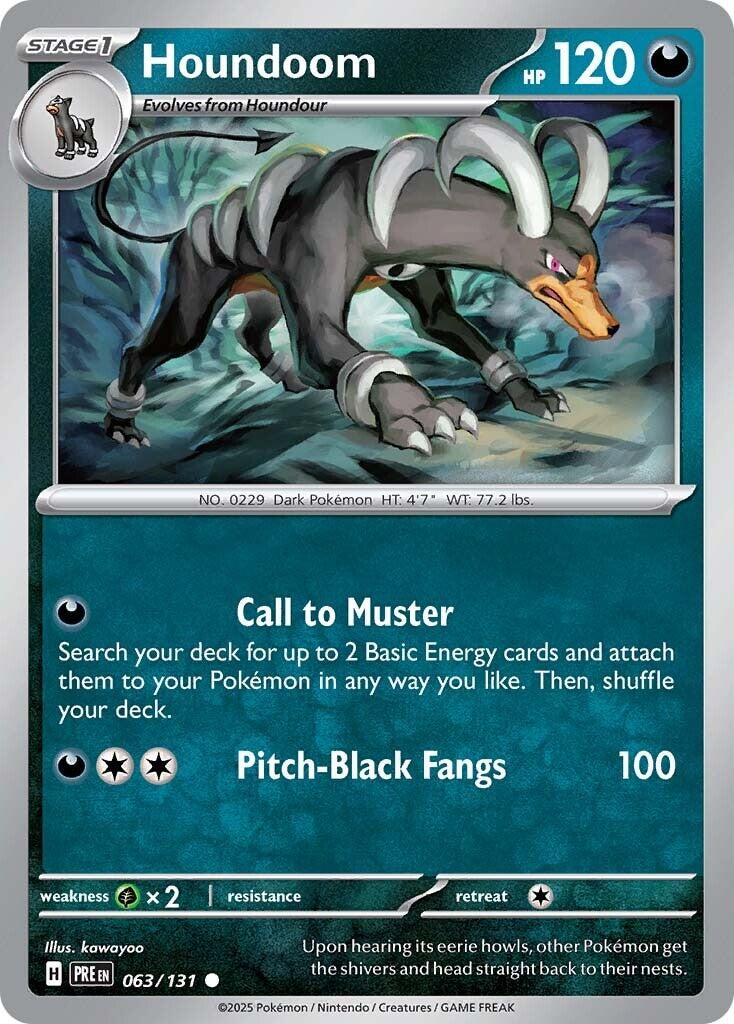 Houndoom [063/131] - (Prismatic Evolutions) Reverse Holofoil
